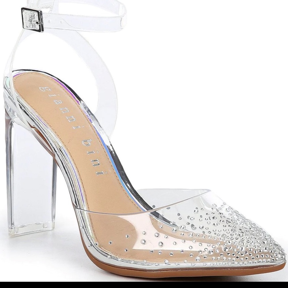 Gianni Bini Two Piece Clear Pumps Gem